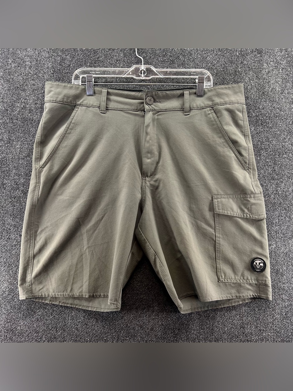 Vans Vanphibian Hybrid Cargo Shorts Mens 38 Gray Ripstop Boardshorts Skater